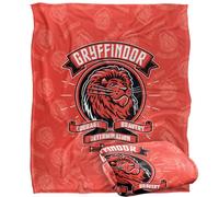 HARRY POTTER Blanket, 152 x 127 cm Gryffindor Varsity Badge Silky Touch Super Soft Throw Blanket