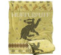 HARRY POTTER Blanket, 152 x 127 cm Hufflepuff Ugly Christmas Sweater Silky Touch Super Soft Throw Blanket