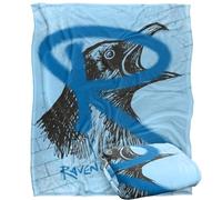 Harry Potter Blanket, 152 x 127 cm Ravenclaw Graffiti Silky Touch Super Soft Throw Blanket