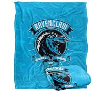 Harry Potter Blanket, 152 x 127 cm Ravenclaw Varsity Badge Silky Touch Super Soft Throw Blanket