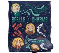 Harry Potter Blanket, 152 x 127 cm Spells and Charms Silky Touch Super Soft Throw Blanket