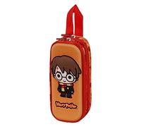 Harry Potter Bobblehead-Estuche Portatodo 3D Doble, Naranja, 22 x 9.5 cm