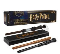 Harry Potter Boligrafo Varita Levitante, Pack Boligrafos de 3 con Soporte Magnético Flotante, Dumbledore Hermione, Regalos Hogwarts (Multi 3 Pcs)