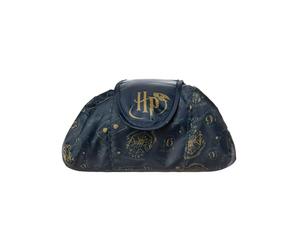 Harry Potter Bolsa de Maquillaje para Mujer | Neceser para cosmeticos Azul Marino para Mujer con Estampado Integral del Logotipo de Hogwarts | Estuche de Belleza de Viaje para Adultos y Adolescentes