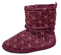 Harry Potter Botas para niños y niñas, pantuflas Hogwarts, con forro de piel sintética, zapatos de casa, Burgundy, 31/32 EU