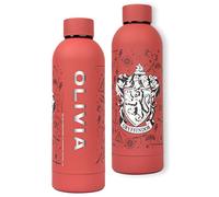 Harry Potter Botella de agua de acero inoxidable para niños, botella de bebida personalizada de Hogwarts, Greefindor, regalo para niñas, a prueba de fugas, sin BPA, 700 ml