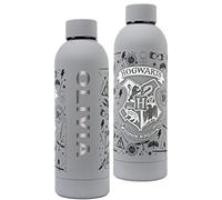 Harry Potter Botella de agua de acero inoxidable personalizada para beber Botella gris Hogwarts Gryffindor Regalo para niñas a prueba de fugas sin BPA - 700 ml