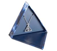 Harry Potter Caja de regalo de las Reliquias de la Muerte con collar giratorio de las Reliquias de la Muerte, talla única, Zinc, No es una piedra preciosa