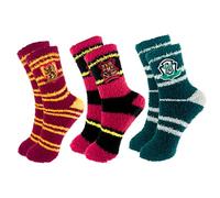Harry Potter Calcetines, Diseño Hogwarts Gryffindor Slytherin, Pack de 3 Calcetines Unisex para Adultos, Regalo, Talla única EU 36 a 40