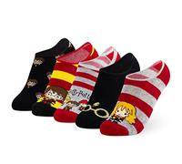 Harry Potter Calcetines Niña Pack de 5 Pares de Calcetines Tobilleros para Niñas (25-30)