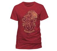 HARRY POTTER Camisetas Gryffindor para Hombre, Color Rojo, Talla XL