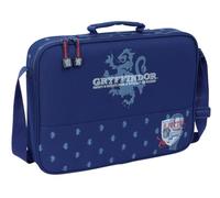 Safta M385 612530385, Harry Potter Captain-Cartera Extraescolares, Maletín Portatodo, Bandolera, Cómoda y Versátil, Calidad y Resistencia, 38x6x28 cm, Color Unisex niños, Azul Marino, M