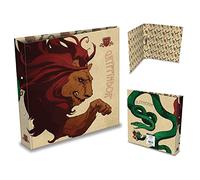 HARRY POTTER - Carpeta de anillas con diseño de Gryffindor y Slytherin