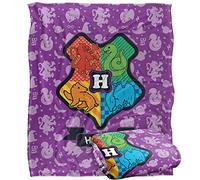 Harry Potter Cartoony Hogwarts Officially Licensed Silky Touch Super Soft Throw Blanket 152 x 127 cm