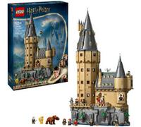 LEGO Harry Potter Castillo de Hogwarts: Torre Central - Castillo de Juguete con Cuarto de Llaves Voladoras y Ajedrez Mágico - 12 Minifiguras - Regalo para Niñas y Niños de 10+ Años 76454