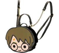 Harry Potter Chibi-Mochila Face, Marrón, 21.8 x 18 cm, Capacidad 2.5 L