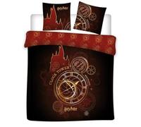 Harry Potter Clock Tower Funda Nórdica Cama 150 240x220 + 2 Fundas Almohada | Ropa de cama 2 personas reversible | Polialgodón secado rápido Oeko-Tex | Wizarding World | Regalo | Lavable a máquina