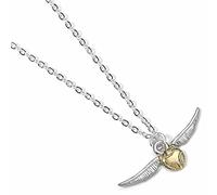 Harry Potter - Colgante y Collar Chapado en Plata con Texto Vif d'Or