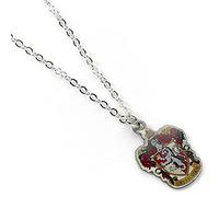 Harry Potter - Colgante y collar chapado en plata Gryffindor Crest