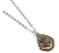 Harry Potter - Colgante y collar chapado en plata Hogwarts