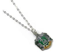 Harry Potter - Colgante y collar chapado en plata Slytherin