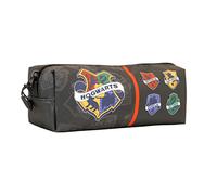 Harry Potter College-Estuche Portatodo Cuadrado Fan, Gris, 21 x 8 cm