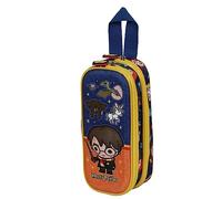 Harry Potter Crest-Estuche Portatodo 3D Doble, Naranja, 22 x 9.5 cm
