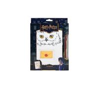 Harry Potter Cuaderno de Peluche A5 Hedwig | Con Bolígrafo Varita Mágica | Cuaderno suave con Hedwig, páginas rayadas para escribir historias de magos, bolígrafo con forma de varita mágica, +3 años