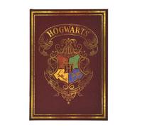 Harry Potter Cuaderno Rojo, Diario con diseño de Hogwarts, Regalo Ideal para Todos los Fans de Gryffindor, Ravenclaw, Hufflepuff y Slytherin
