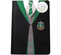 Harry Potter Cuaderno suave A5 - Uniforme de Slytherin - Mercancía de Slytherin - Cuaderno de diario A5 Merch