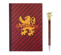 Harry Potter Cuaderno y Boligrafo, Libreta Gryffindor, Bloc de Notas y Boligrafo 3D, Set de Papelería Hogwarts