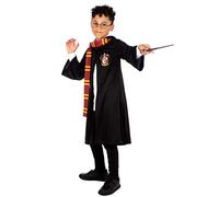 Harry Potter Disfraz | Tunica Gryffindor | Capa Hogwarts | Disfraces para Niños Negro 7-8 años