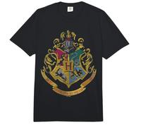 Harry Potter Distressed Hogwarts Crest Comfort Colors Adult Heavyweight T-Shirt