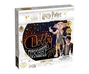 Harry Potter Dobby - Juego de Rompecabezas de 250 Piezas, edición Inglesa, Dobby es imágenes con una selección de Citas, Incluyendo Dobby es un Elfo Gratis, Regalo y Juguete para Mayores de 6 años