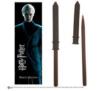Harry Potter Draco Malfoy Wand Pluma And Bookmark- Lápiz Señales de Libros