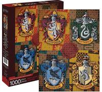 HARRY POTTER Puzzle House Crests (1000, Multicolor, Talla única (NMR Distribution 65303)