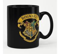 Harry Potter Escudo de Hogwarts Unisex Taza Negro cerámica