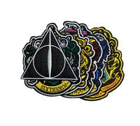 Harry Potter Escudo Patch Set Oficial por Cinereplicas® Set of 6 Iron On with Zi