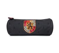 Harry Potter Estuche para bolígrafo con cremallera y escudo de armas Gryffindor - Artículo oficial de merchandising, gris oscuro, 21 x 8,5 x 8,5 cm