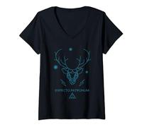 Harry Potter Expecto Patronum Deathly Hollows Camiseta Cuello V