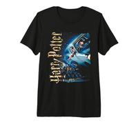 Harry Potter Flying Car Castle Camiseta Premium