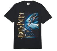 Harry Potter Flying Car Castle Comfort Colors Adult Heavyweight T-Shirt