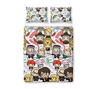 Harry Potter Funda de edredón con diseño de Escena, Funda de edredón Reversible de 2 Caras, Funda de Almohada Oficial (Doble)