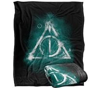 HARRY POTTER Geometric Deathly Hallows Officially Licensed Silky Touch Super Soft Throw Blanket 152 x 127 cm