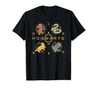 Harry Potter Gold Spark Hogwarts Emblem Camiseta