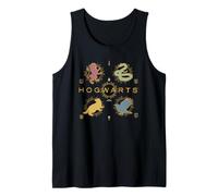 Harry Potter Gold Spark Hogwarts Emblem Camiseta sin Mangas