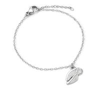 Harry Potter Golden Snitch - Pulsera de cadena de plata de acero inoxidable, talla única, Acero inoxidable, No es una piedra preciosa