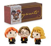Harry Potter Gomme - Juego de 3 gomas de borrar de fantasía para niños Harry Ron Hermione - Idea de regalo