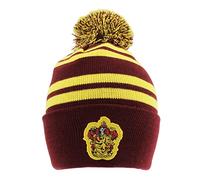 Harry Potter Gorra de Gorrita Pom-House Gryffindor de un tamaño, Multicolor, Talla única Unisex y Adulto, Multicolor, Talla única
