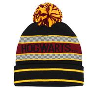 Harry Potter - Gorro de invierno para niños - Gorro de lana Gryffindor borgoña - Talla única para 8-14 años - Producto oficial de Harry Potter, Negro, 8-14 años/talla única